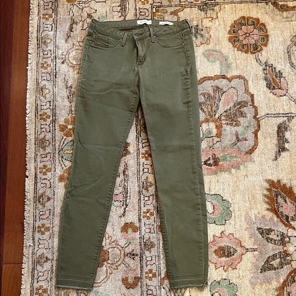Olive Green Skinny Jeans